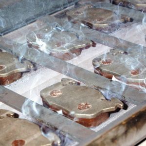Yijing brake pads manufacturing process - scorching